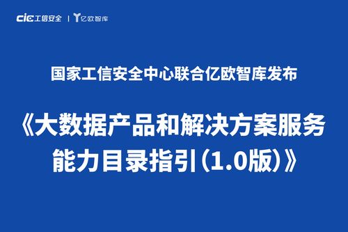 大数据产品和解决方案服务能力目录指引 发布